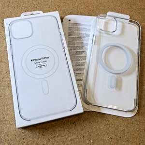 Coque rigide MagSafe transparente authentique Apple iPhone 15 Plus A3128 MT213ZM/A - Photo 1 sur 11
