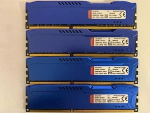 KINGSTON FURY HYPERX 32GB KIT (8GBX4) DDR3 1600 PC3-12800 HX316C10F/8 - Picture 1 of 2