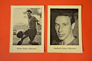 Imágenes deportivas WS 1952 Oberliga fútbol Weber/Kaufhold Kickers Offenbach sin pegar - Imagen 1 de 2