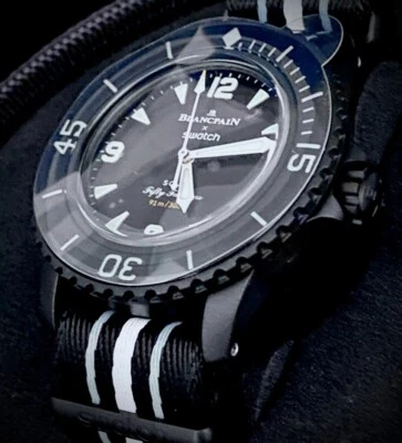 BLANCPAIN x SWATCH OCEAN OF STORMS SCUBA FIFTY FATHOMS 42.3mm NEW W TAGS PAPERS! - Image 1 of 4