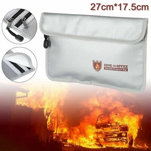 FEUERFESTE DOKUMENTENTASCHE GELDKASSETTE FEUERSICHERE FEUERFEST WASSERDICHT DHL - Bild 1 von 12