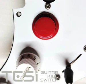 Interruptor de apagado para guitarra Tesi DITO Snap-in 24 mm momentáneo arcade rojo - Imagen 1 de 3