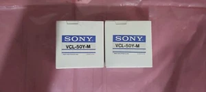 Lot of 2 NEW Sony VCL-50Y-M Lens Make Offers! UPS Shipping! B-2 - Picture 1 of 3