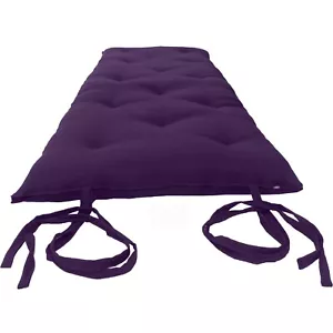Colchón futón rodante japonés de piso, almohadilla de algodón, Shikifuton 3 x 30 x 80 púrpura - Imagen 1 de 2