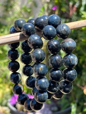 Pulsera Pietersita Azul Oscuro 14mm 15mm 16mm Cristal Natural Cuentas Foto 1 de 4