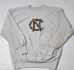 Midland Sport Vintage 90s NC North Carolina Sweatshirt Gray Heavyweight VTG - Picture 1 of 7