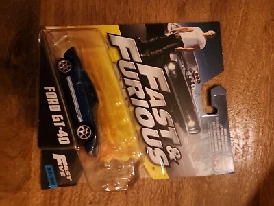 Mattel Fast and Furious Ford GT40 Fast Five 32/32 Blue 1:55 scale Diecast - New - Image 1 of 2