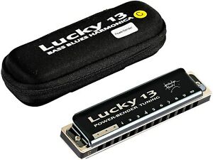 Lucky 13 Bass Blues Harmonica - Power Bender Tuning-TWO HARPS IN ONE! US Stock