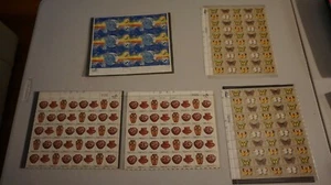 LOT 5 BUTTERFLY ISSUE x2, PUEBLO POTTERY x2, SPACE ACHIEVEMENT FULL sheet stamps - Picture 1 of 10