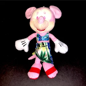 Minnie Mouse Disney Baby Pink Hawaiian Plush Stuffed Animal Suction Cup Hanger - Picture 1 of 8