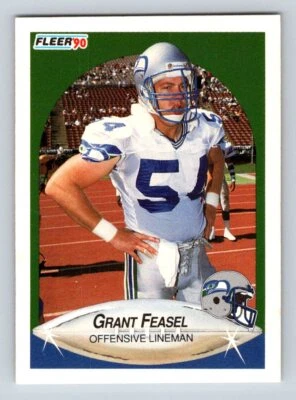 1990 Fleer #265 Grant Feasel Seattle Seahawks Rookie - Image 1 of 2