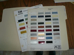 Muestras de pintura con virutas de color Cadillac R-M 1974 y 1984 - Imagen 1 de 1