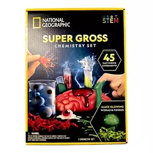 NATIONAL GEOGRAPHIC Super Gross Chemistry Set 45 Science Experiment, Kids - Picture 1 of 3