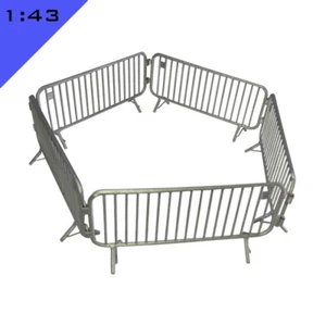 5x 3D printed PEDESTRIAN CROWD BARRIER 1:43 Model Miniature Layout Scenery - Picture 1 of 6