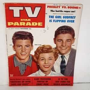 Vintage November 1956 TV Star Parade Magazine The Nelsons Presley vs Boone - Picture 1 of 17