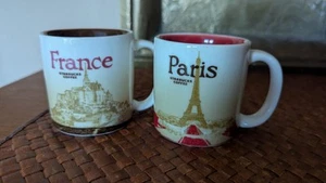 Tazas de café espresso Starbucks FRANCIA Y PARÍS sin usar 3 oz. - Imagen 1 de 7