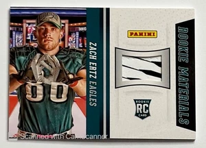 2013 Panini National NFL #37 Zach Ertz Rookie Materials Glove RC Eagles - Picture 1 of 2