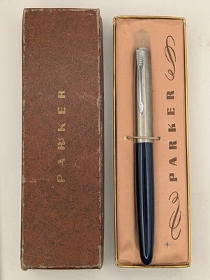 Parker Super 21 черный перьевая ручка в коробке кажется неиспользованный - Изображение 1 из 4