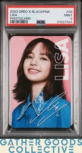 2023 Oreo X Blackpink Photocards #08 Lisa Photocard PSA 9 - Imagen 1 de 2