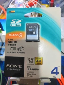 Carte mémoire Sony 4 Go SDHC classe 4 neuve pour appareil photo enregistreur DVD SF-4N4 - Photo 1 sur 2