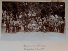 Stuttgart Gruppenbild Gesangverein Burg Hohenzollern  12. Juni 1898