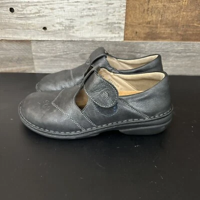 Finn Comfort Nashville Nerosilver Black Leather Soft Footbed Shoes EU 40 US 9 - Image 1 of 4