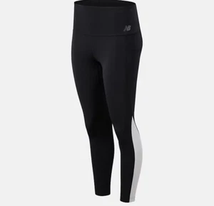 New Balance women's 7/8 tights colour black Size Large - Picture 1 of 7