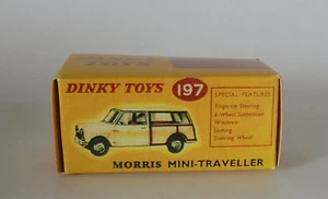 Repro Box Dinky Nr.197 Morris Mini-Traveller - Imagen 1 de 1