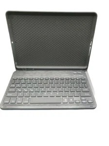 Keyboard + Case Padfolio 9.5-10.5" Blue Folding Magnetic Closure Universal - Picture 1 of 11