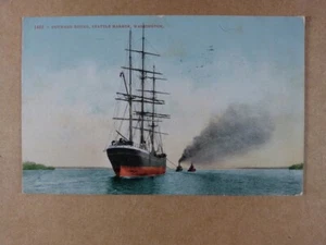 Postal con destino al exterior del puerto de Seattle Washington 1912 - Imagen 1 de 2