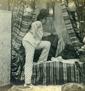 USA New York Cozy Corner Girl Series N.2 Old Climax View Co Stereoview 1900 - Picture 1 of 3