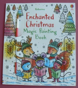 Usborne ENCHANTED CHRISTMAS Magic Painting Book LN w/Brush! paint with water :) - Picture 1 of 12