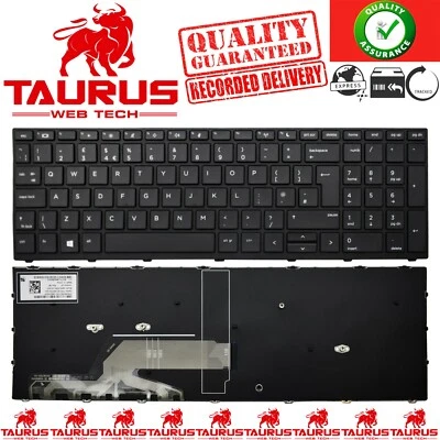 HP PROBOOK NeW Series G5 450 455 470 BLACK Frame Rep Laptop KEYBOARD UK FREE P&P - Image 1 of 3