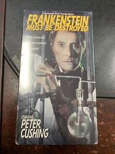 Frankenstein Must Be Destroyed (VHS, 1995) still sealed! Rare horror oop ham - Picture 1 of 2