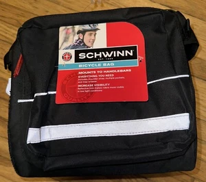 NUEVO Schwinn Manillar Frontal Bicicleta Bolsa de Almacenamiento Multi Bolsillo Reflectante Borde - Imagen 1 de 8