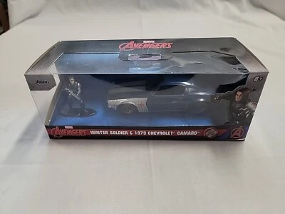 1973 Chevrolet Camaro Dark Blue Metallic with Gray Stripes and Winter Soldier by - Image 1 of 4