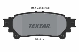 Fits TEXTAR 2491801 BRAKE PADS /R/ LEXUS RX 09- UK Stock - Picture 1 of 4