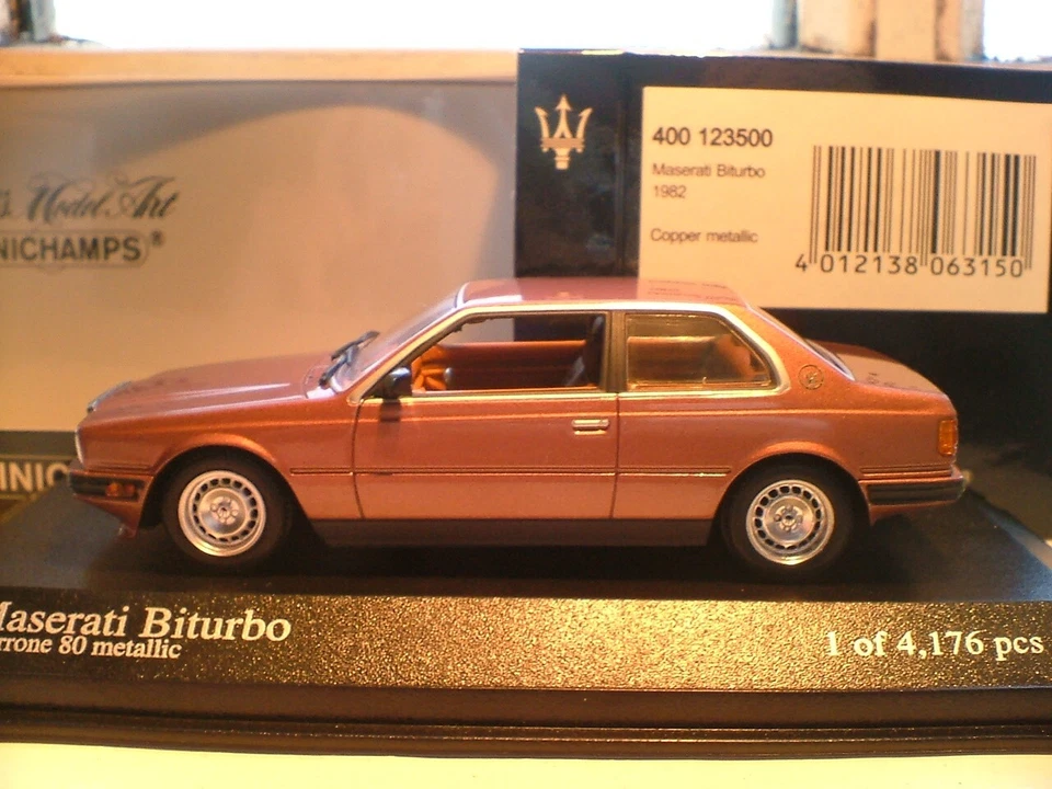 VERY RARE MINICHAMPS 1st EDITION 1/43 1982 MASERATI BITURBO SUPERB DETAIL NLA - Image 1 of 1