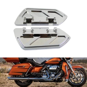 Chrome Passenger Footpeg Foot Board Floorboard For Harley Touring Road Glide - Picture 1 of 9