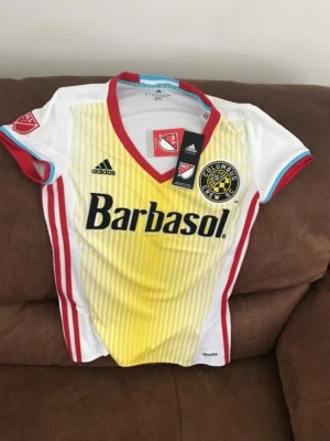 Adidas Columbus Crew Sc Mls Soccer Jersey NWT Size M Womens - Image 1 of 4