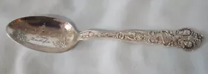 Sterling Souvenir Spoon Cascade Gardens, St Louis 1904, No Monogram - Picture 1 of 7