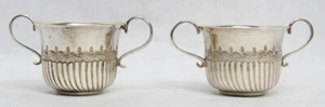 CURRIER & ROBY (2) MINI STERLING SILVER 1 1/4" SAUCE BOWL's - Picture 1 of 4