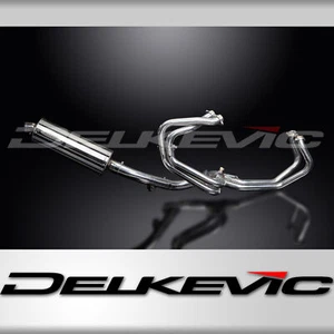 Honda VFR800 Interceptor 98-01 Complete Exhaust 4-1 14" Oval Stainless Muffler - Foto 1 di 5