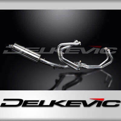 Silenciador oval de aço inoxidável Honda VFR800 Interceptor 98-01 escape completo 4-1 14" - Imagem 1 de 4