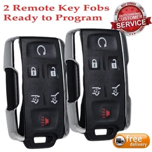 2 Para 15 2016 2017~2020 Chevy Tahoe Suburban Control Remoto Llavero Sin Llave 315M - Imagen 1 de 9