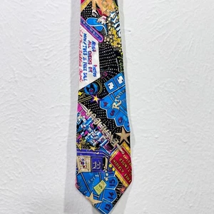 Nicole Miller Krawatte 1992 Las Vegas Vintage 100% Seide handgenäht - Bild 1 von 7