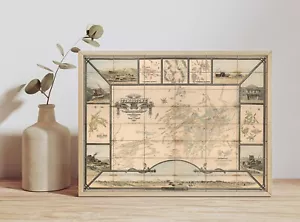 1881 Tombstone Mining District Map Cochise Arizona Mines 11x15 Wall Art Print - Picture 1 of 5