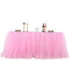 TUTU Tulle Table Skirt Wedding Birthday Decor Party Baby Shower Tablecloth Cover