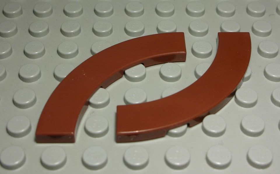 Lego Tile - Tile 1x5 Round New Brown 2 Pieces - Image 1 of 1