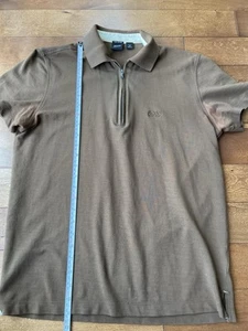 Hugo Boss Men’s BROWN Polo Size Small - Picture 1 of 7